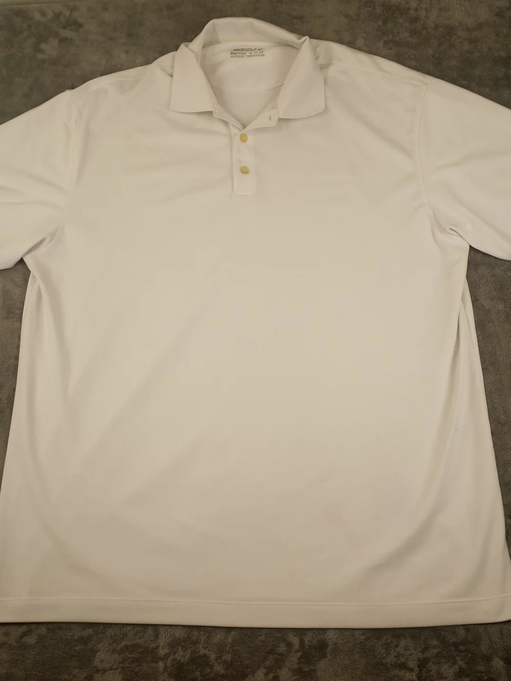 Nike Men's Golf Nike Dri-FIT  Performance White Polo Size XXL